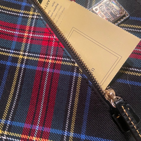 Dooney & Bourke Tartan Backpack - Red, Blue, Yellow main image 13